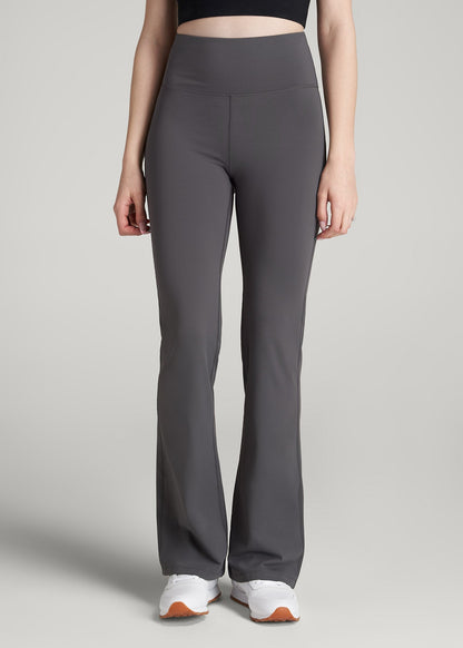 Balance Flare Yoga Pants for Tall Women in Charcoal