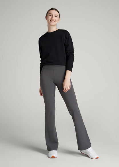 Balance Flare Yoga Pants for Tall Women in Charcoal