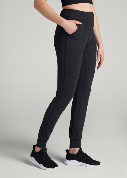Balance Pocket Joggers for Tall Women in Black