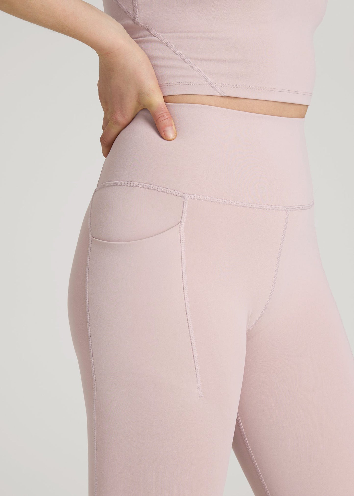 Balance Cinched Back Pocket Legging for Tall Women in Desert Rose