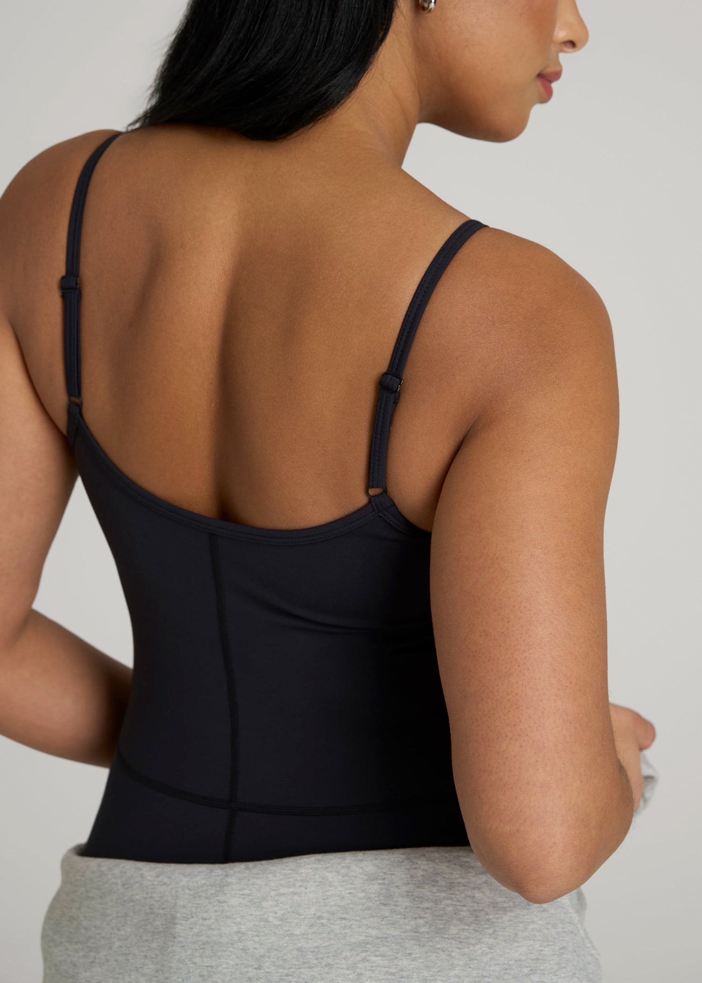Balance Spaghetti Strap Jumpsuit for Tall Women in Black