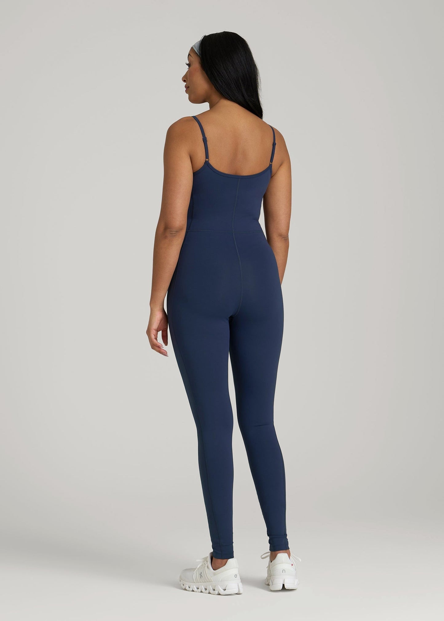 Balance Spaghetti Strap Jumpsuit for Tall Women in Regal Blue