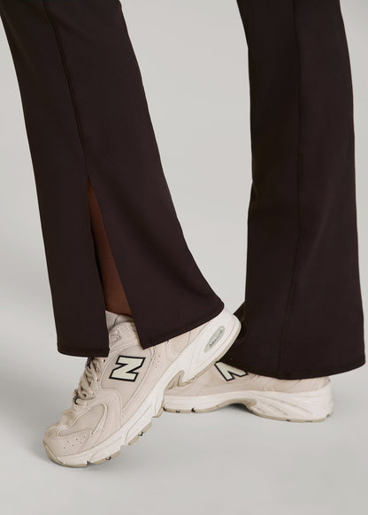 Balance Split Flare Pants for Tall Women in Espresso