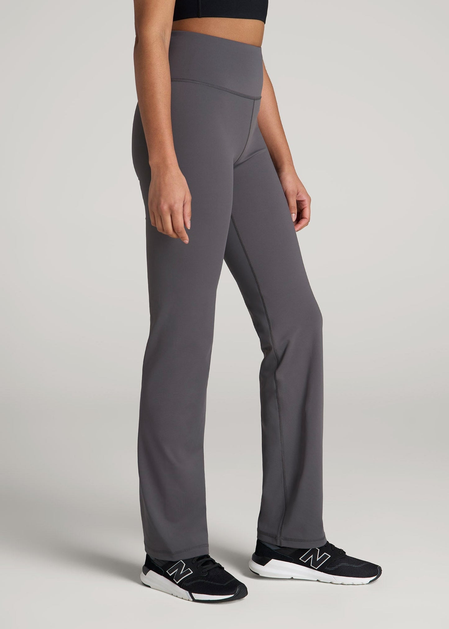 Balance Straight Leg Leggings for Tall Women in Charcoal