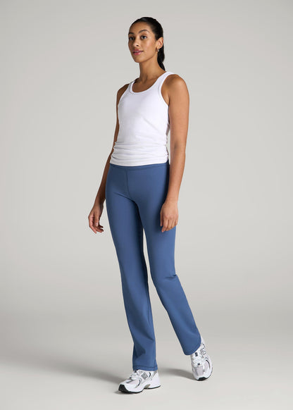 Balance Straight Leg Leggings for Tall Women in Steel Blue