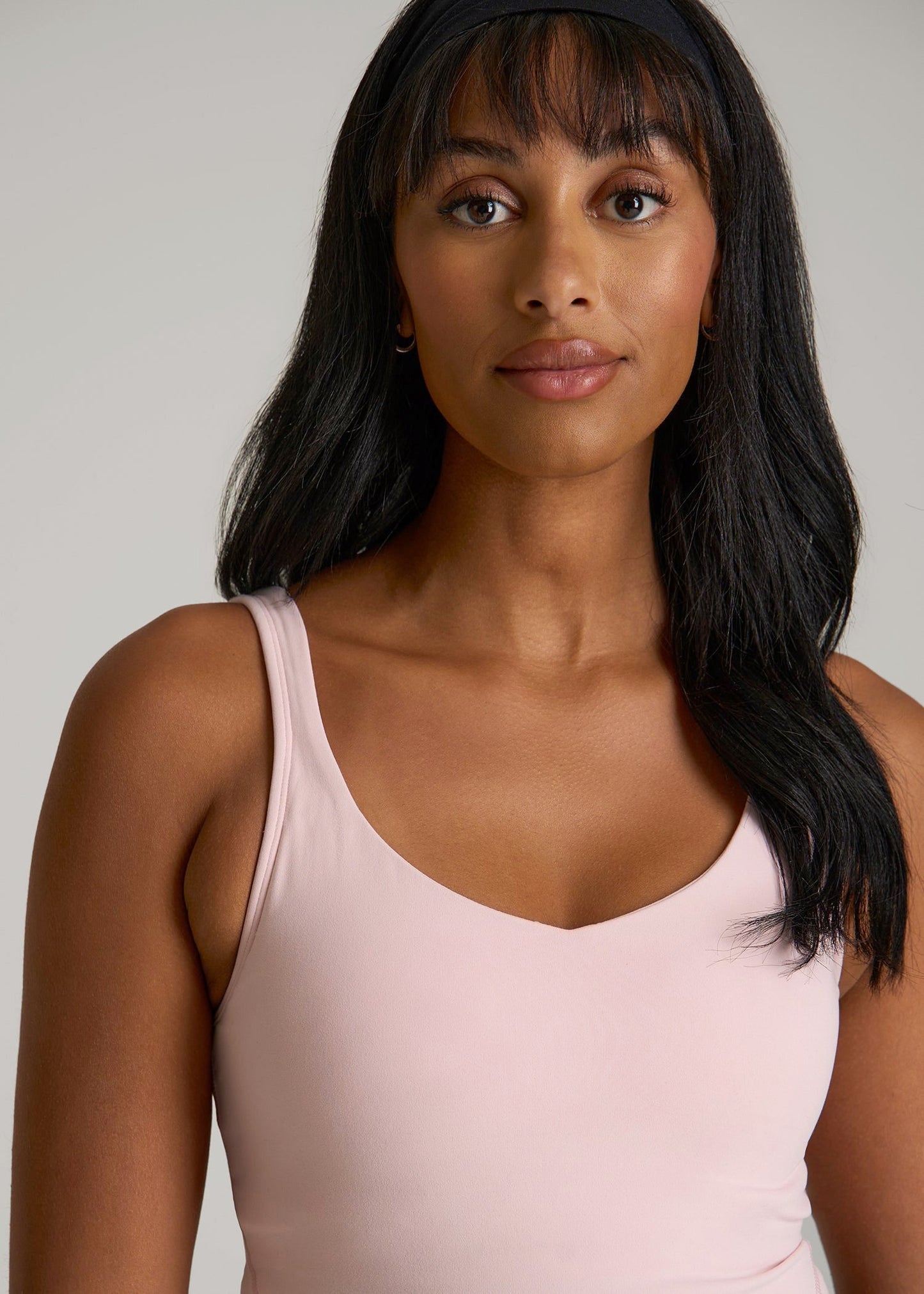 Balance Tank Top for Tall Women in Hush Pink