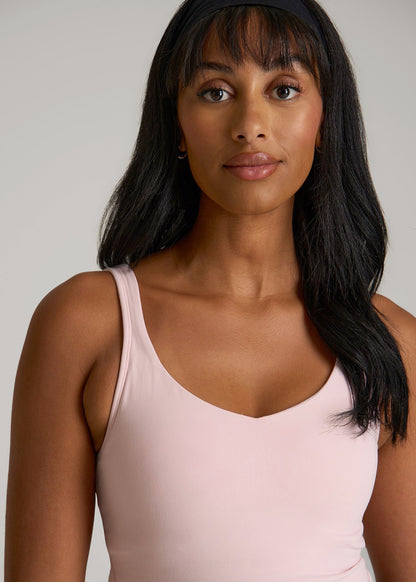 Balance Tank Top for Tall Women in Hush Pink