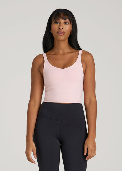 Balance Tank Top for Tall Women in Hush Pink