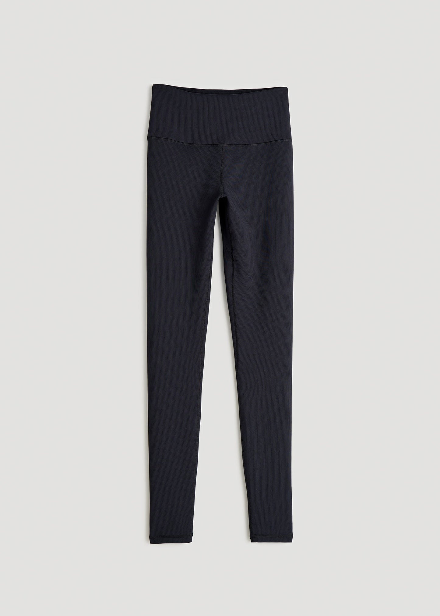 Balance High-Rise Leggings for Tall Women in Ribbed Black
