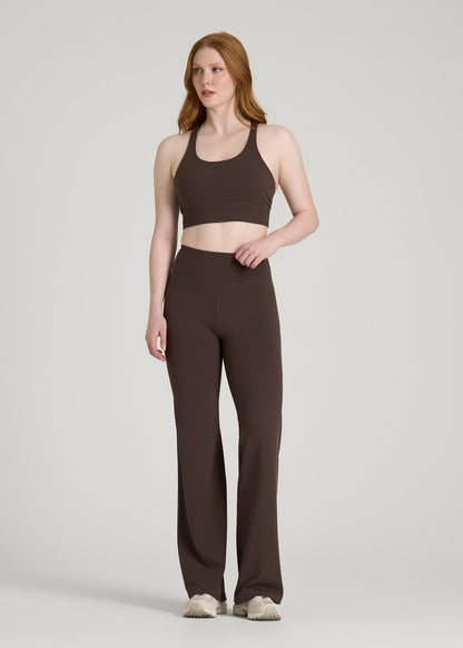 Balance Wide Leg Yoga Pants for Tall Women in Espresso