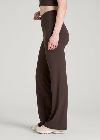 Balance Wide Leg Yoga Pants for Tall Women in Espresso