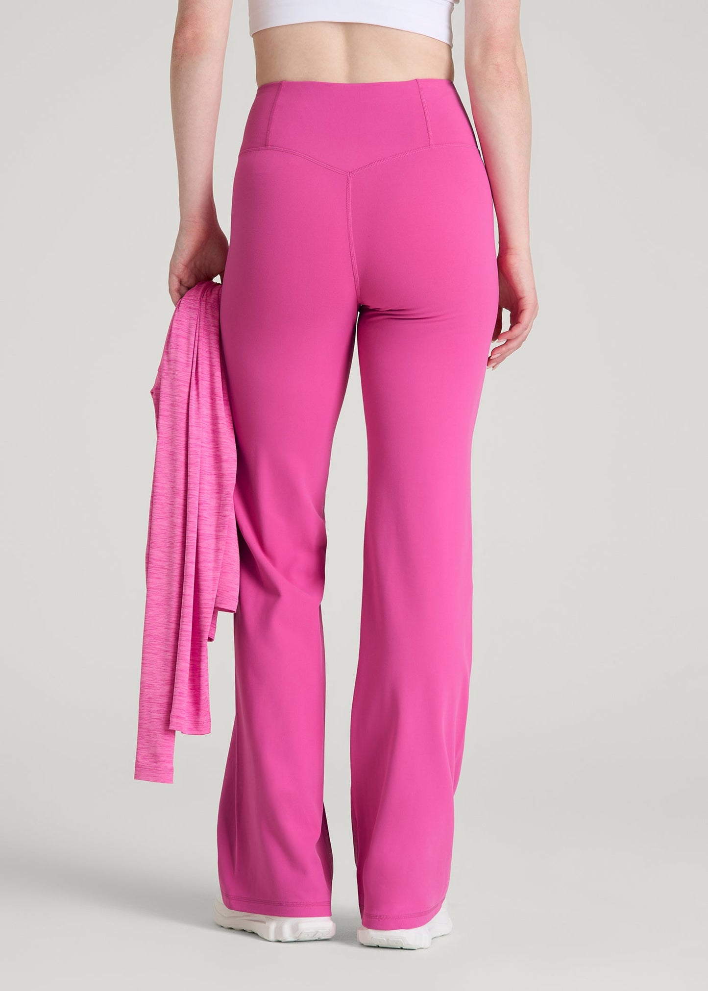 Balance Wide Leg Yoga Pants for Tall Women in Magenta