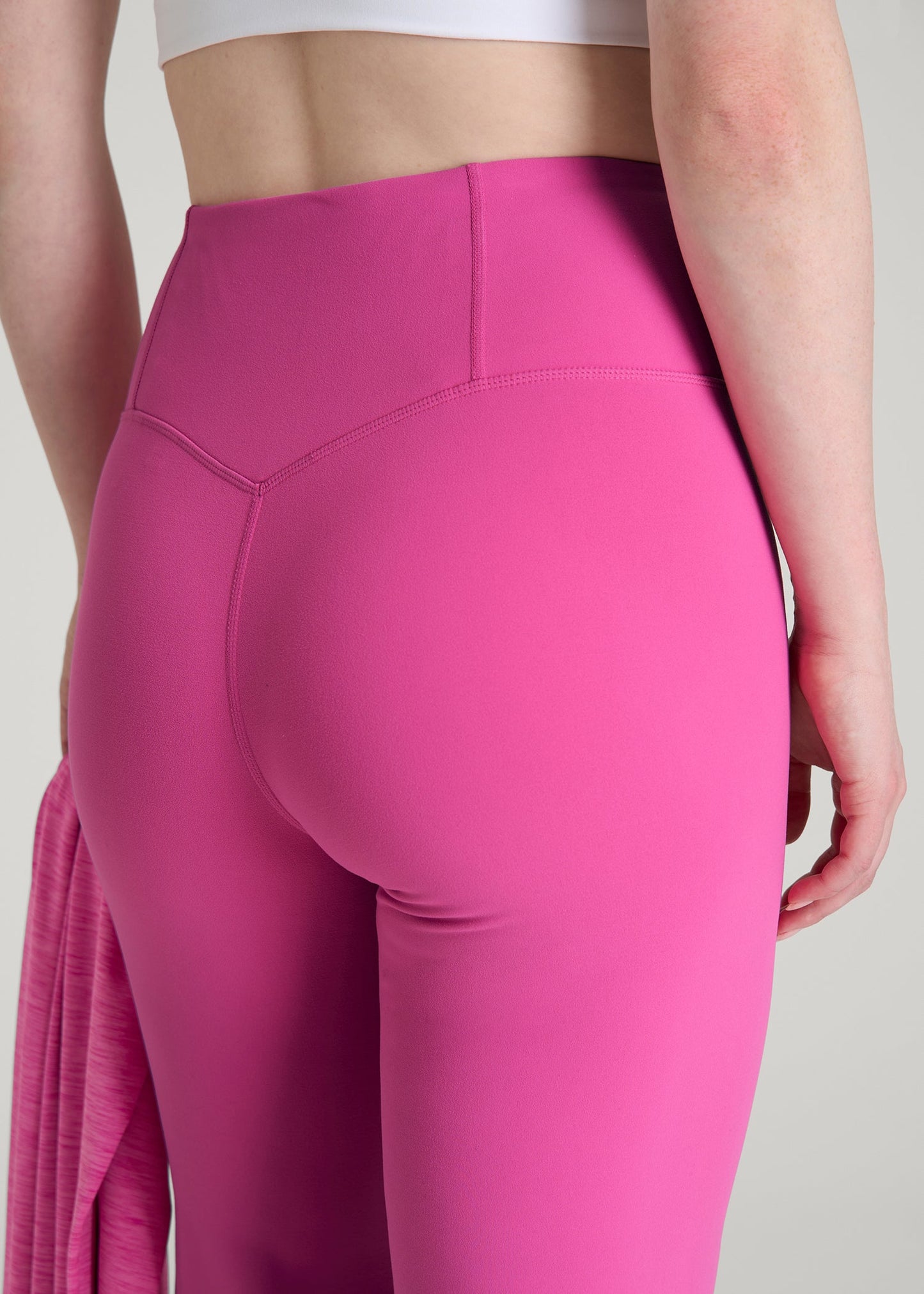 Balance Wide Leg Yoga Pants for Tall Women in Magenta