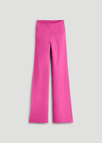 Balance Wide Leg Yoga Pants for Tall Women in Magenta