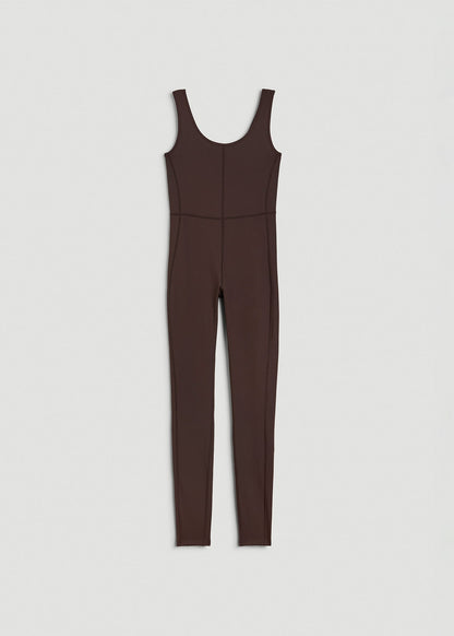 Balance Scoop Neck Jumpsuit for Tall Women in Espresso