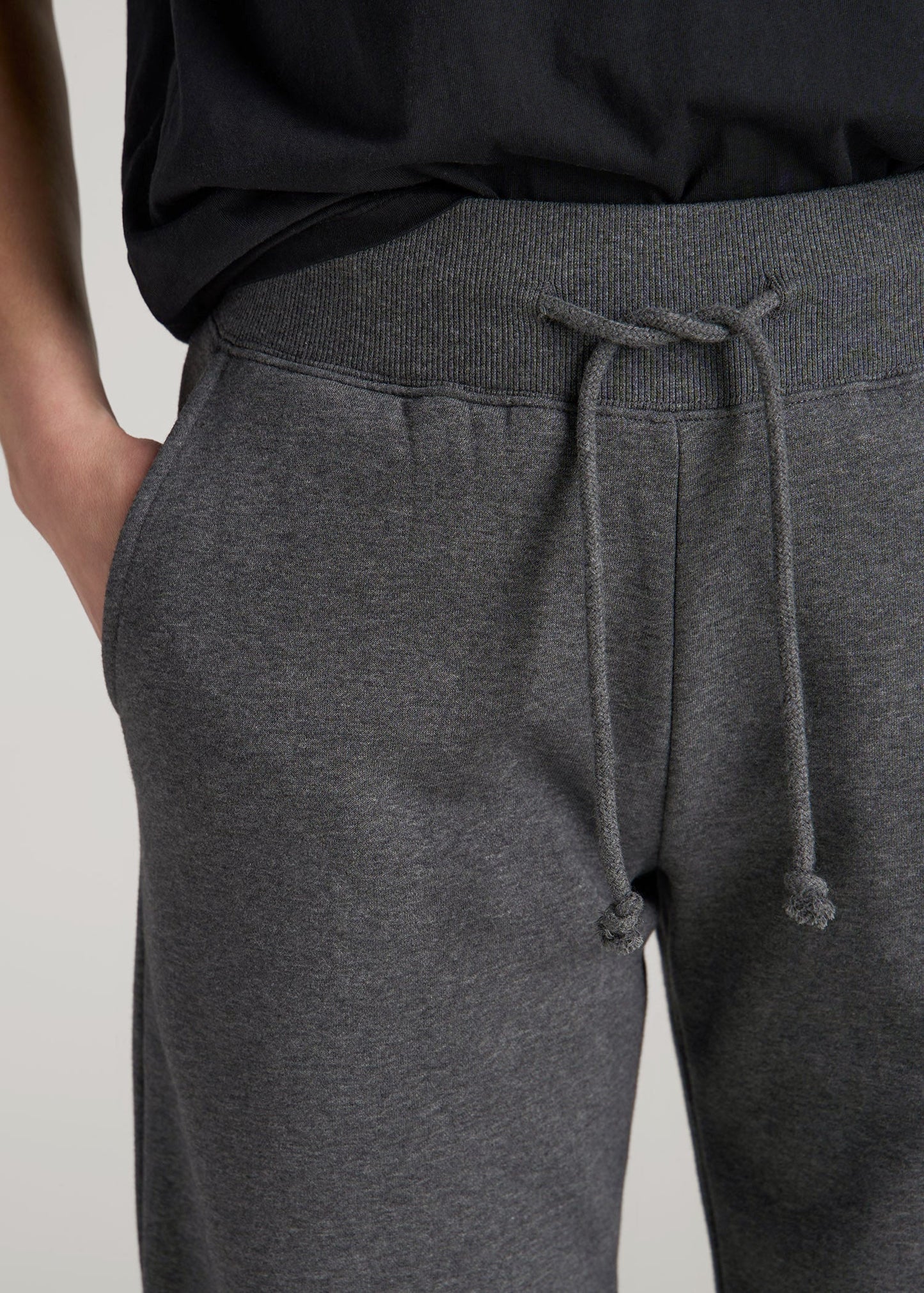 A.T. Basics Athletic Joggers for Tall Women in Charcoal Mix
