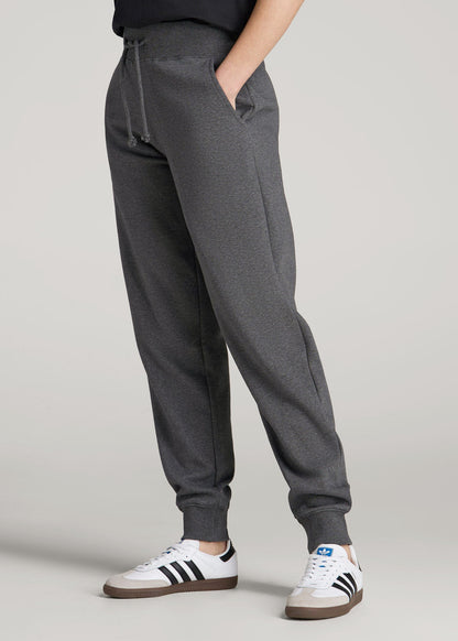 A.T. Basics Athletic Joggers for Tall Women in Charcoal Mix