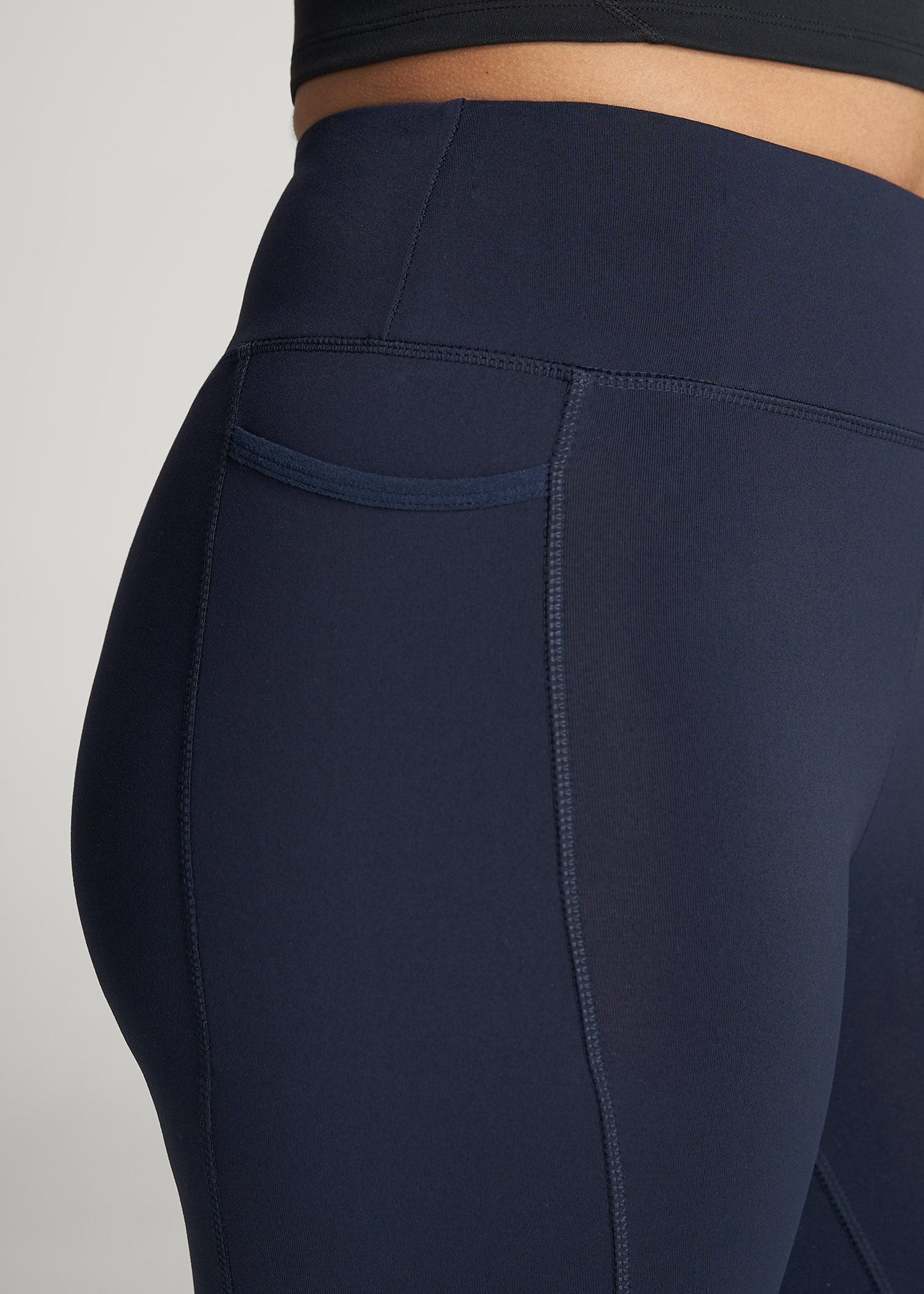 Bella Outer-Pocket Leggings for Tall Women in Navy
