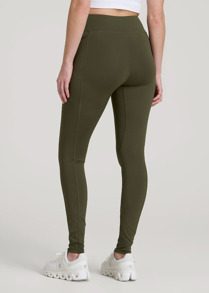 Bella Outer-Pocket Leggings for Tall Women in Forest Night