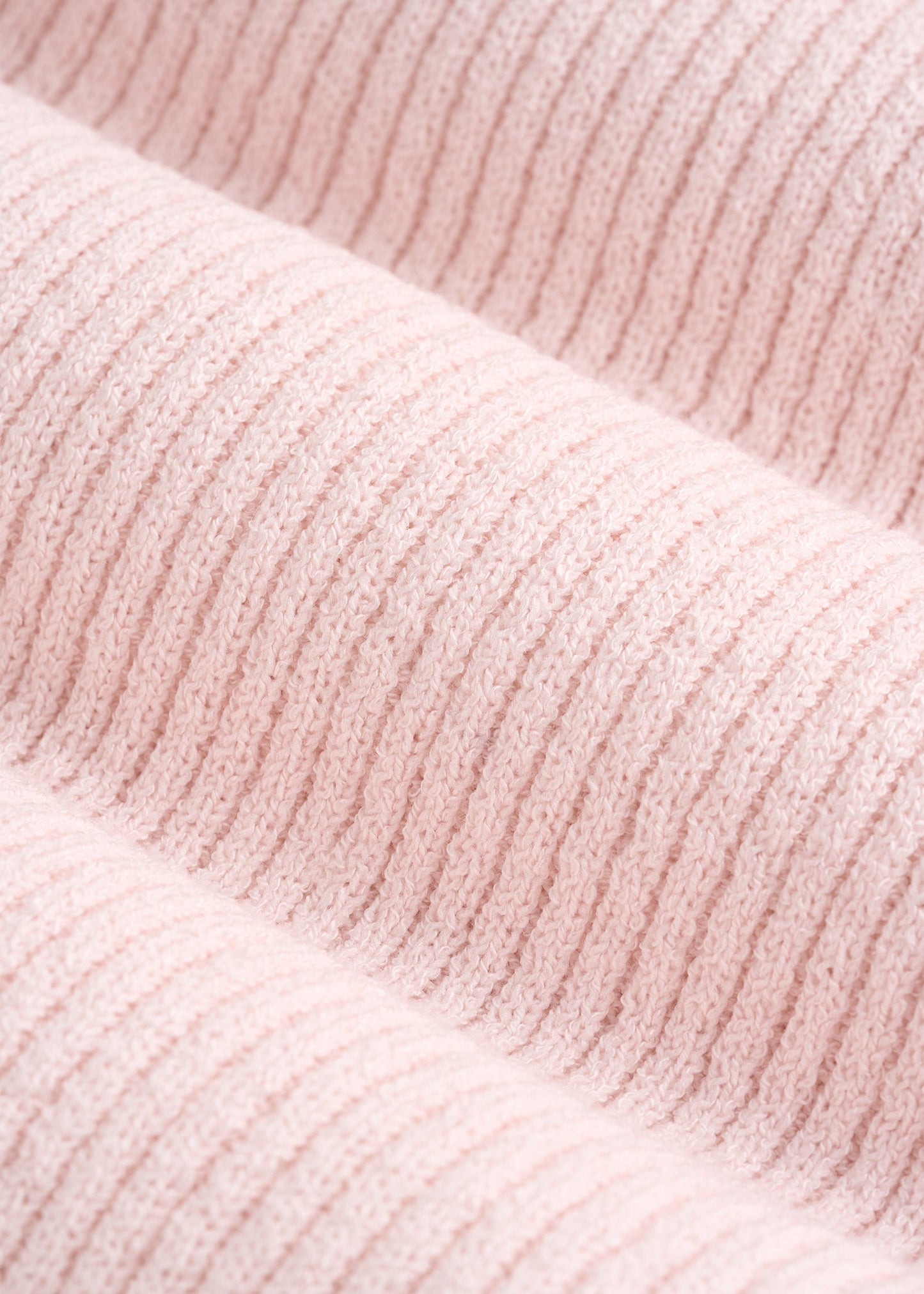 Boucle Knit Cardigan for Tall Women in Barely Pink
