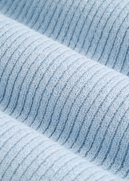Boucle Knit Cardigan for Tall Women in Ice Blue