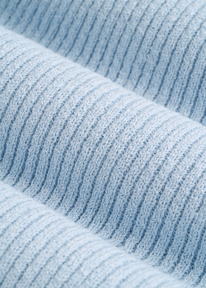 Boucle Knit Tank for Tall Women in Ice Blue