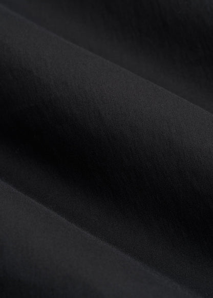 Button-Up Dress Shirt for Tall Women in Black