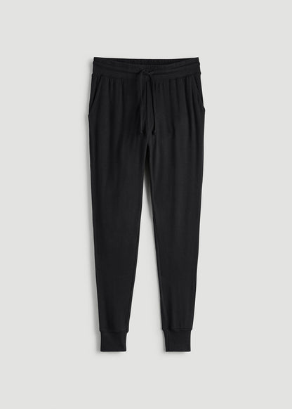 Cozy Lounge Joggers for Tall Women in Black
