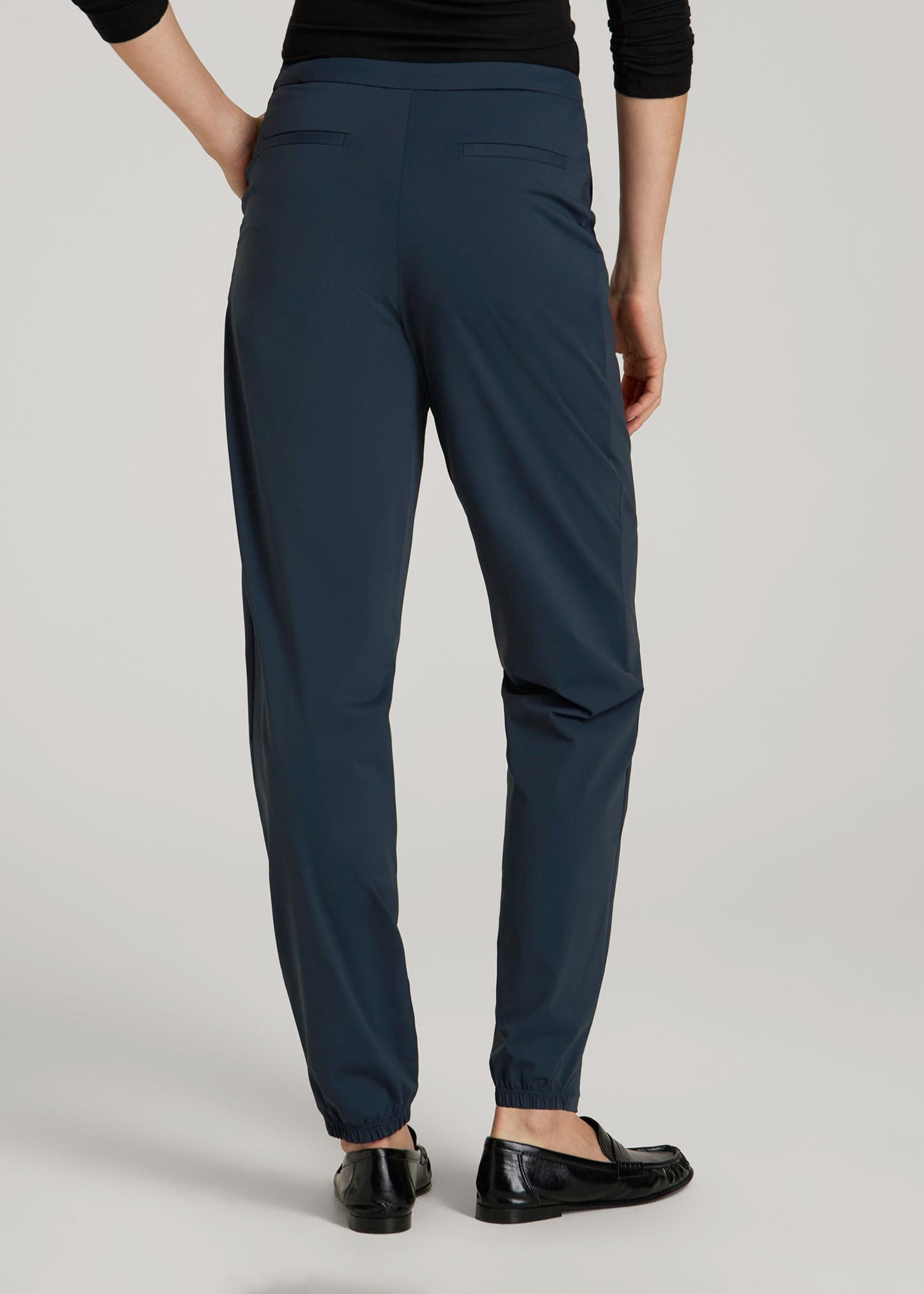 Commuter Pleated Jogger Pant in for Tall Women Navy
