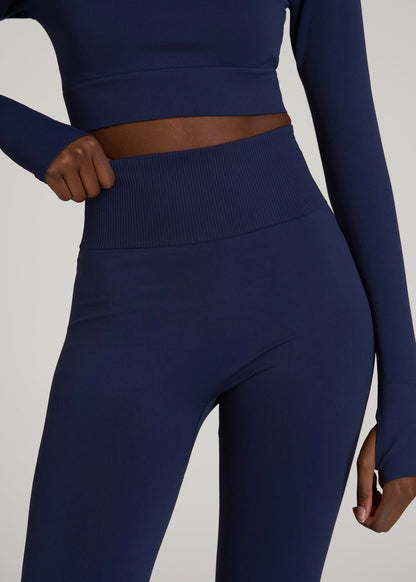 Compression Training Leggings for Tall Women in Regal Blue