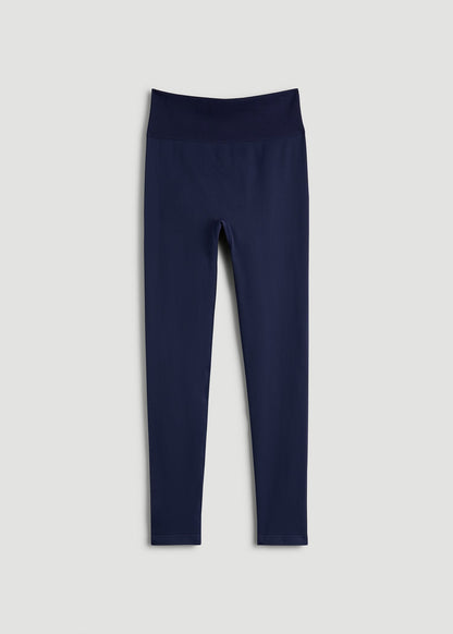 Compression Training Leggings for Tall Women in Regal Blue