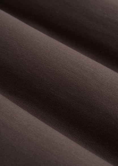 Cotton Blend Tube Top for Tall Women in Espresso