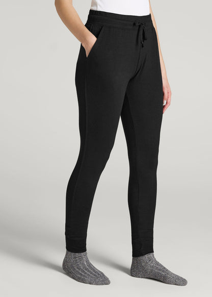 Cozy Lounge Joggers for Tall Women in Black