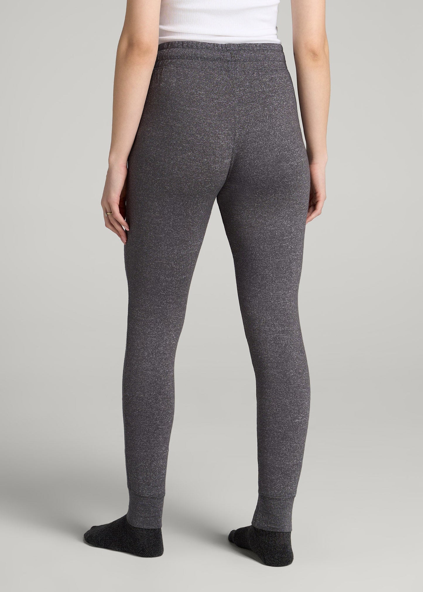 Cozy Lounge Joggers for Tall Women in Charcoal Mix