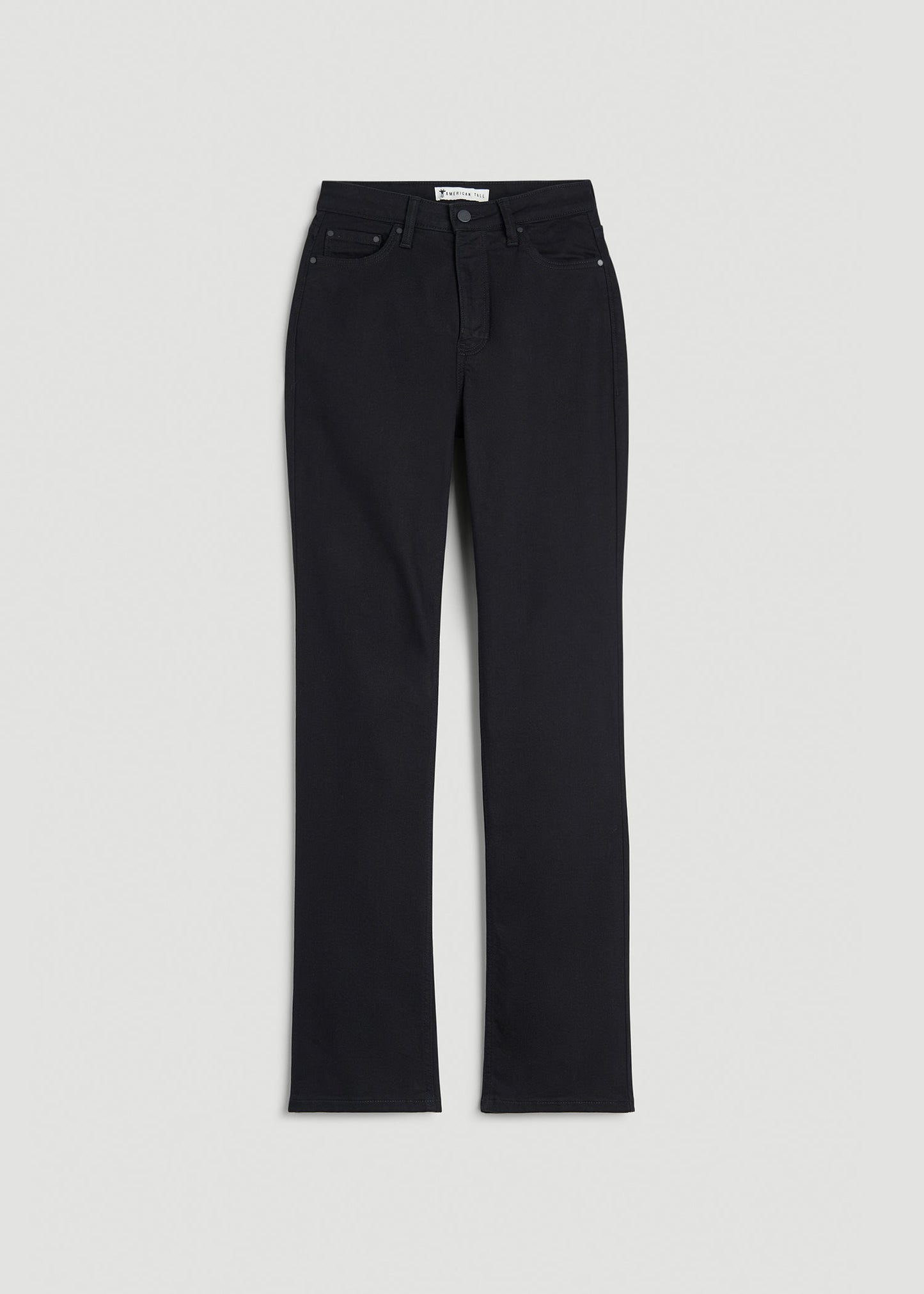 Curve High Rise Straight Leg Jeans for Tall Women in Optimum Black