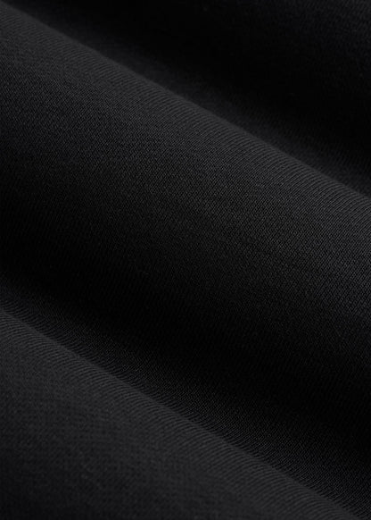Everyday Terry Cropped Crew for Tall Women in Black