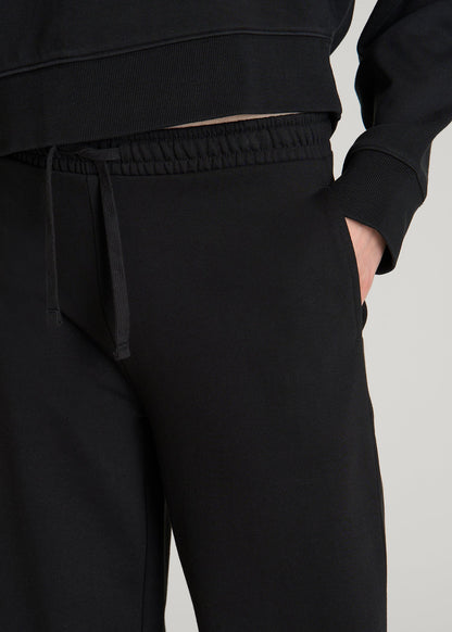 Everyday Terry Midrise Wide-Leg Pants for Tall Women in Black