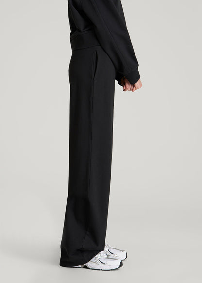 Everyday Terry Midrise Wide-Leg Pants for Tall Women in Black