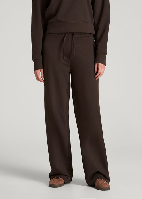 Everyday Terry Midrise Wide-Leg Pants for Tall Women in Espresso