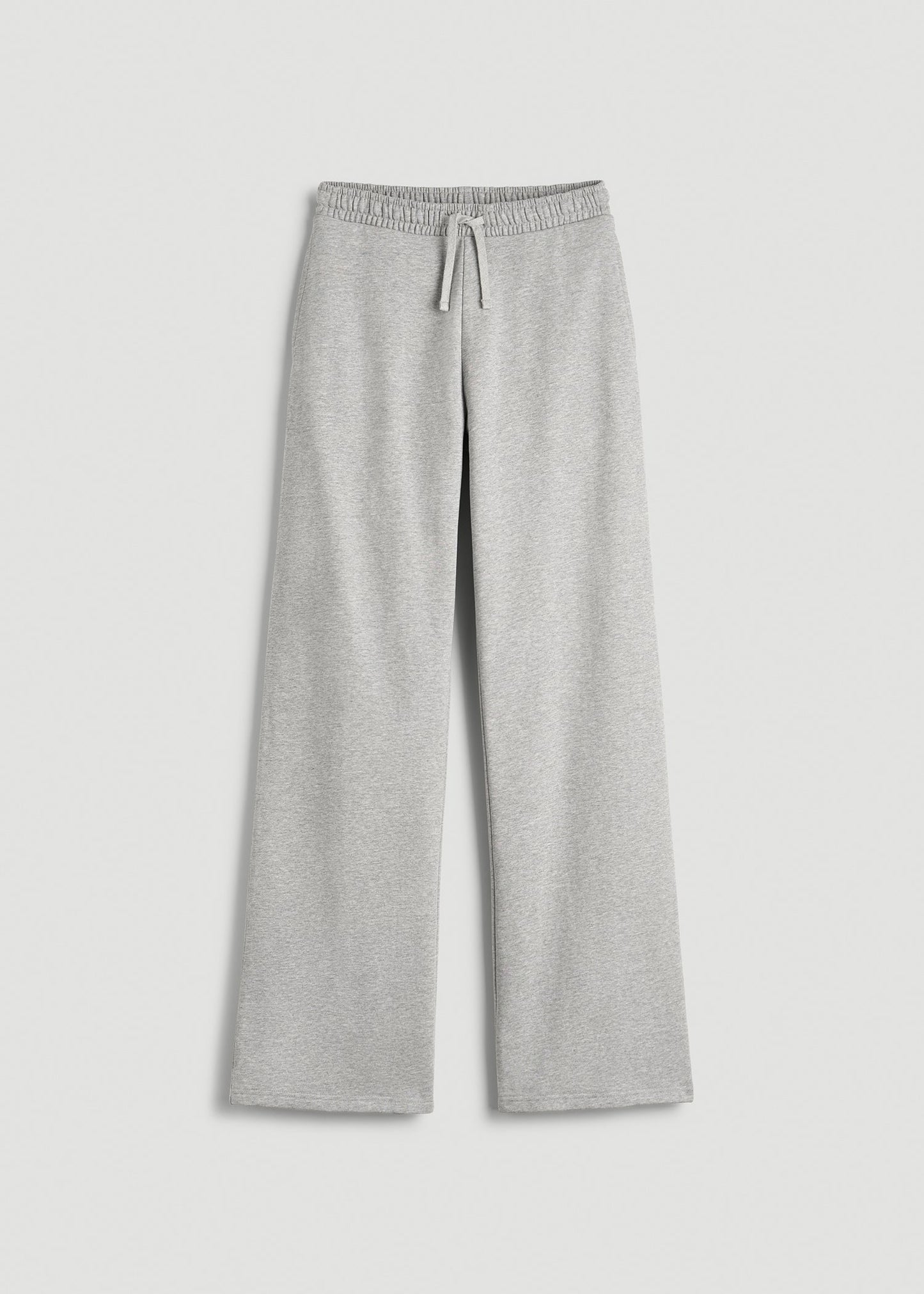 Everyday Terry Midrise Wide-Leg Pants for Tall Women in Grey Mix