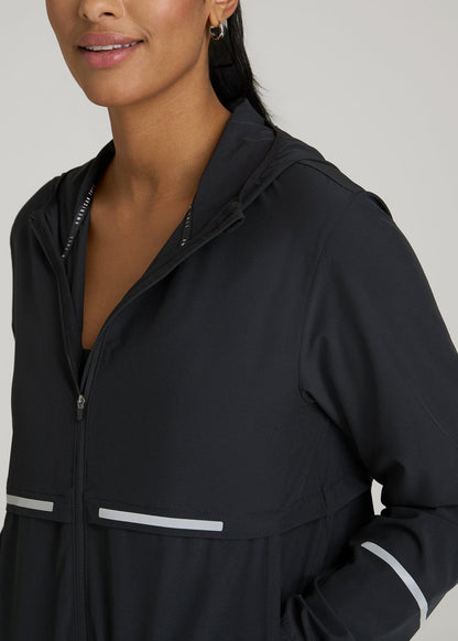 Featherweight Packable Jacket for Tall Women in Black