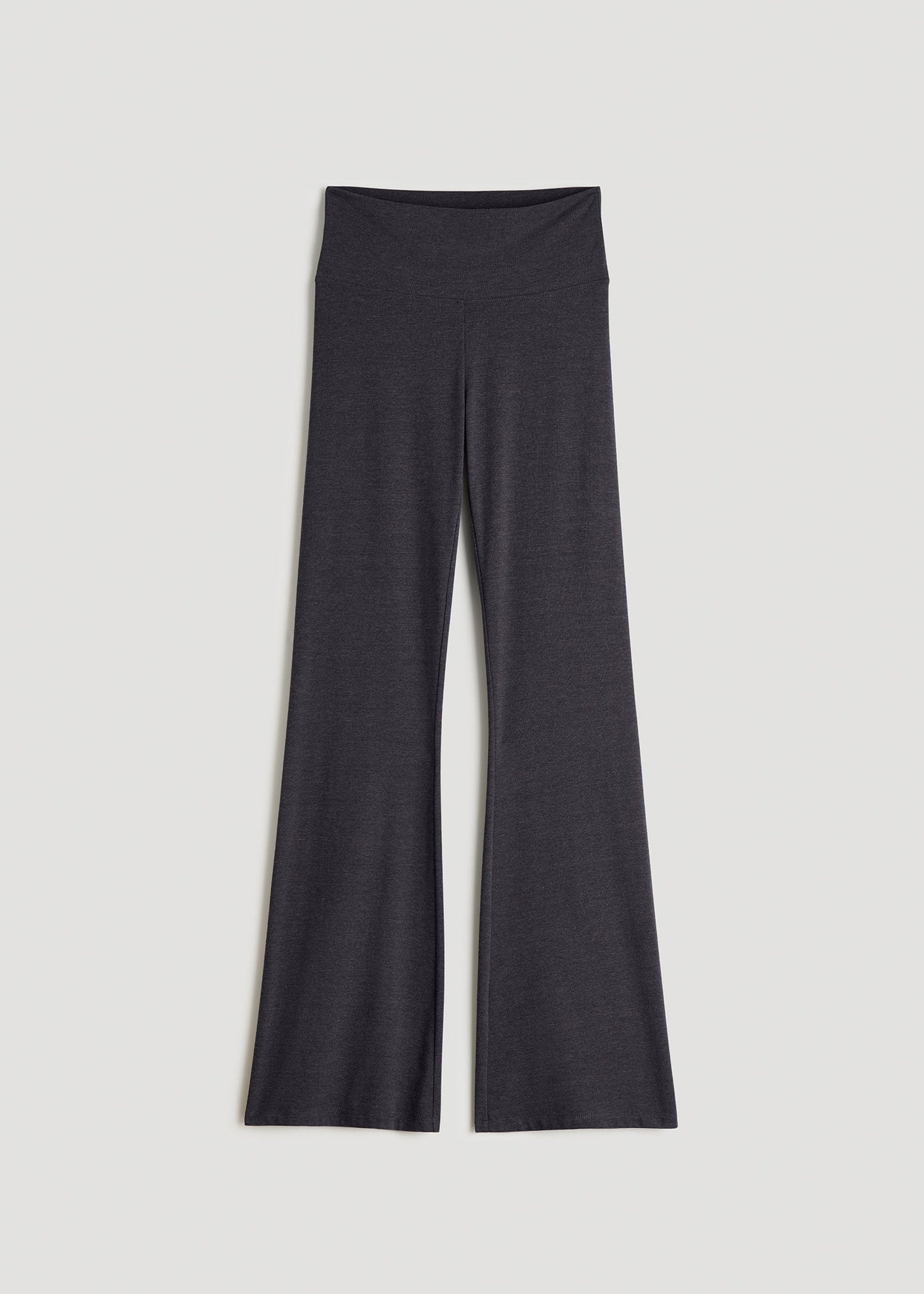 Cotton Flare Leggings for Tall Women in Shadow Grey Mix