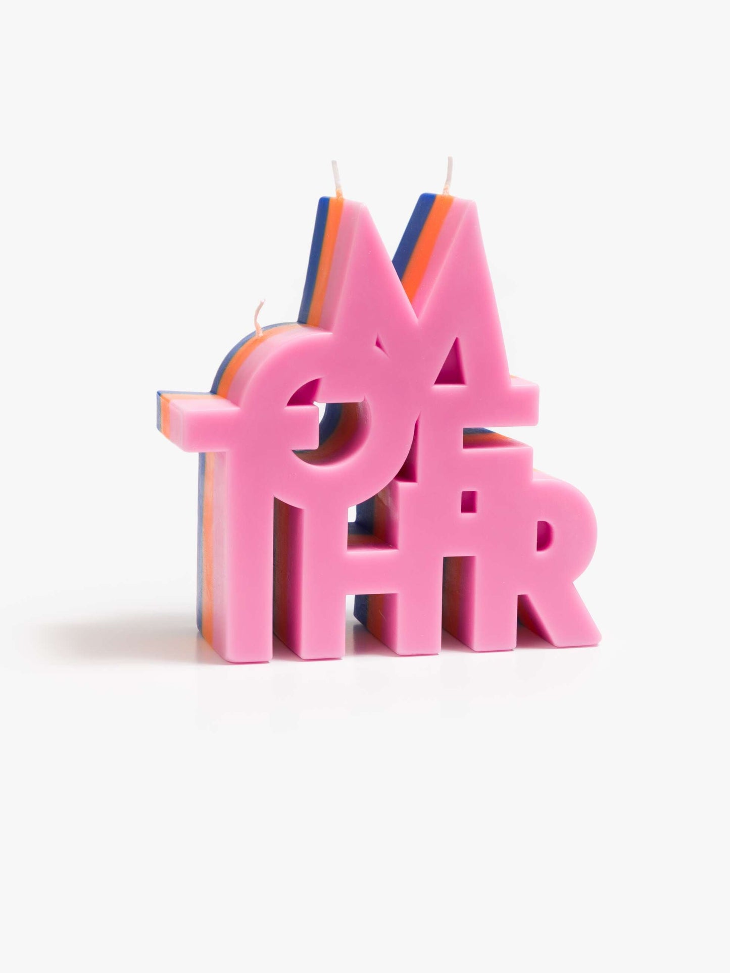 The Burnout MOTHER Candle - Blue Orange Pink