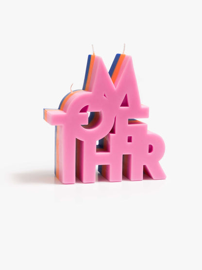 The Burnout MOTHER Candle - Blue Orange Pink