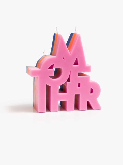 The Burnout MOTHER Candle - Blue Orange Pink