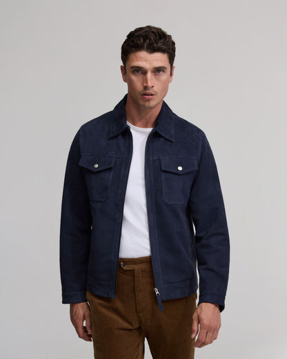 Suede Trucker Jacket