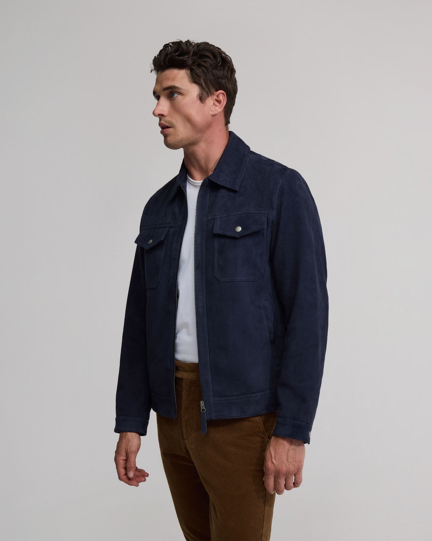Suede Trucker Jacket