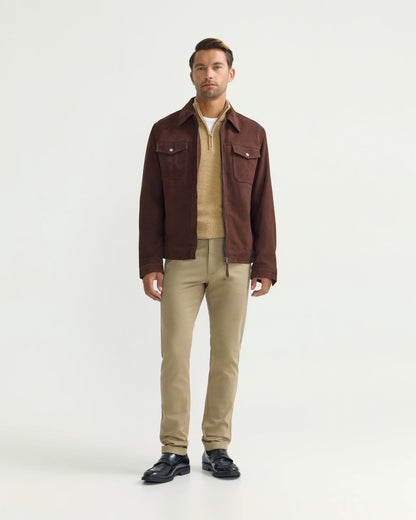 Suede Trucker Jacket