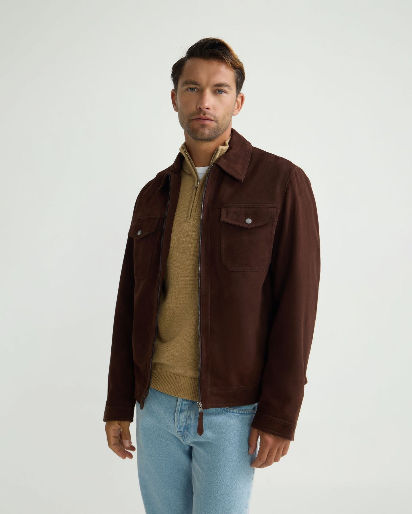 Suede Trucker Jacket