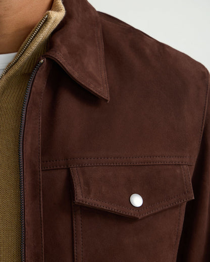 Suede Trucker Jacket